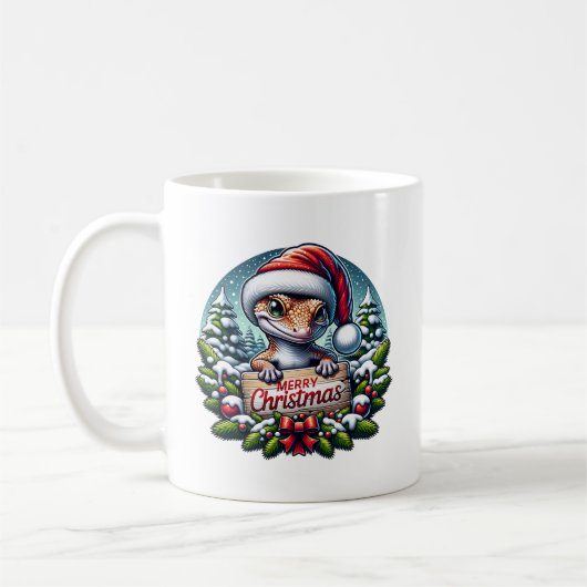 Kerst Gekko Kaffeetasse (Links)