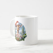 Kerst Giraf Kaffeetasse (Vorderseite Links)