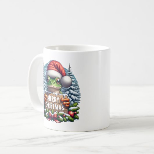 Kerst Kikker Kaffeetasse (Vorderseite Links)