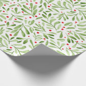 Kerst marretak waterverf illustratie geschenkpapier (Ecke)