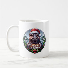 Kerst Nijlpaard Kaffeetasse