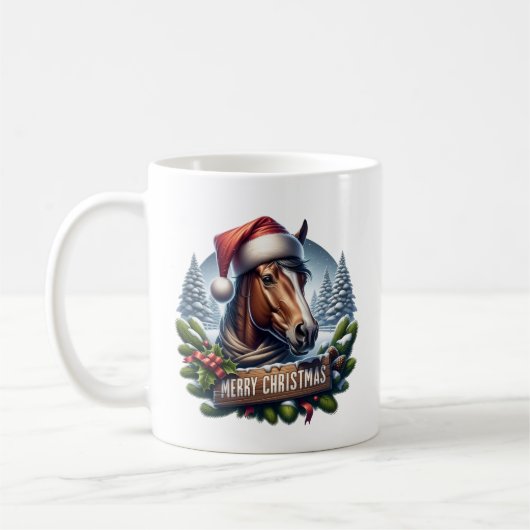 Kerst Paard Kaffeetasse (Links)