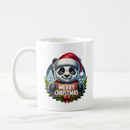 Kerst Panda Kaffeetasse (Links)