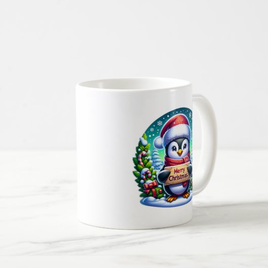 Kerst Penguin Kaffeetasse (VorderseiteRechts)