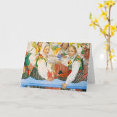 Kerstis Geburtstag von Carl Larsson Karte (Gelbe Blume)