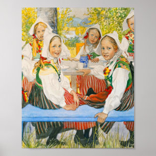 Kerstis Geburtstag von Carl Larsson Poster