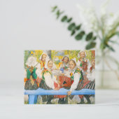 Kerstis Geburtstag von Carl Larsson Postkarte (Stehend Vorderseite)