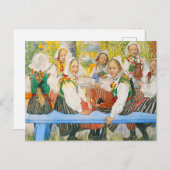 Kerstis Geburtstag von Carl Larsson Postkarte (Vorne/Hinten)