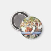 Kerstis Geburtstagspartei Magnet (Vorderseite/Rückseite)