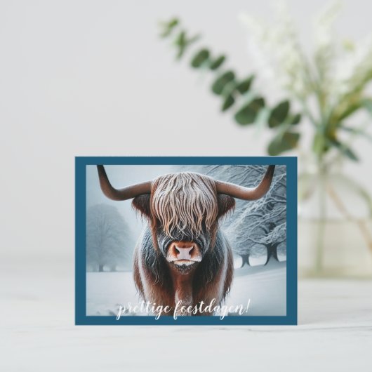 kerstkaart postkarte (Stehend Vorderseite)