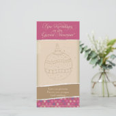 Kerstkaart traf kerstbal feiertagskarte (Stehend Vorderseite)