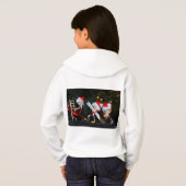 Kerstsfeer met Fubby's die de decoratie verzorgen. Hoodie (Schwarz voll)