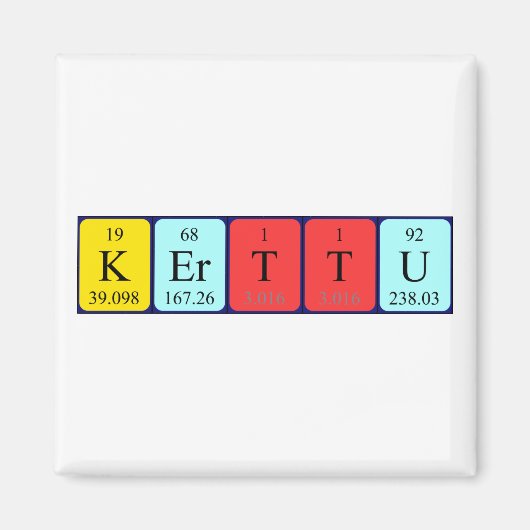 Kerttu Periodenmagnet Magnet (Vorne)