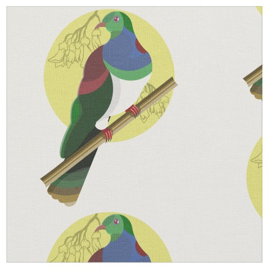 KERURU Holztaube Stoff (Nahaufnahme)