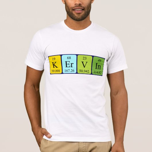 Kervin periodic table name shirt (Vorderseite)
