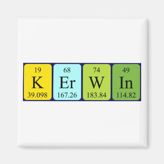 Kerwin Periodenmagnetmagnet Magnet (Vorne)