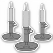 Kerze 01 aufkleber (Vorderseite)