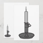 Kerze 01 dankeskarte (Vorne/Hinten)