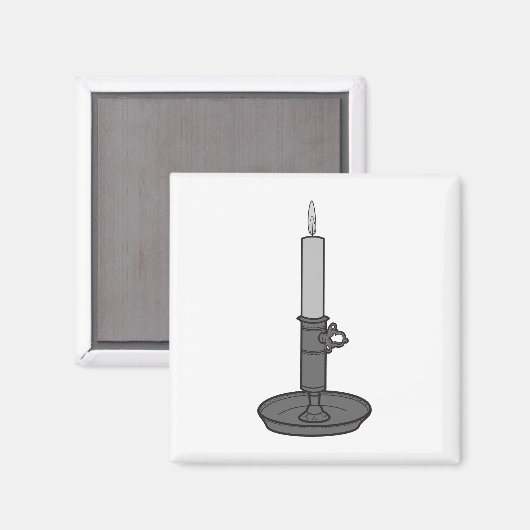 Kerze 01 magnet (Vorderseite/Rückseite)