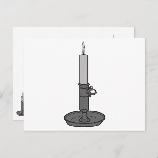 Kerze 01 postkarte (Vorne/Hinten)