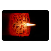 Kerze auf schwarzem Hintergrund Magnet (Horizontal)