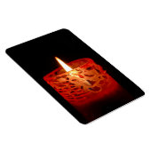 Kerze auf schwarzem Hintergrund Magnet (Rechte Seite)