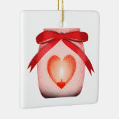 Kerze aus Mason Keramikornament (Rechts)