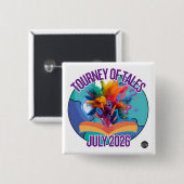 Kerze des Turniers der Geschichten Juli 2026 Button (Vorne & Hinten)