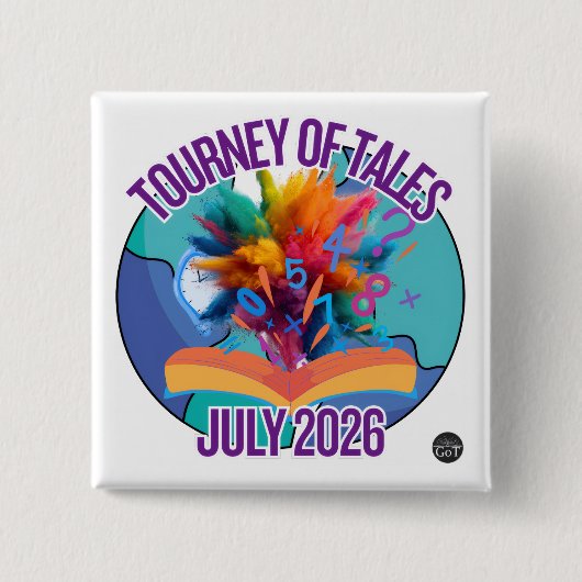 Kerze des Turniers der Geschichten Juli 2026 Button (Vorderseite)