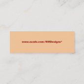 Kerze dünn mini visitenkarte (Rückseite)