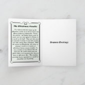 Kerze (Grün) Feiertagskarte (Innenseite)