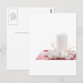 Kerze & Herzen Postkarte (Vorne/Hinten)