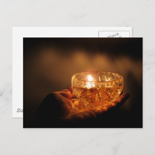 Kerze Hoffnung Postkarte (Vorne/Hinten)