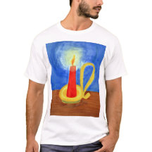 Kerze in der dunklen Farblackierung