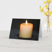 Kerze Karte (Gelbe Blume)