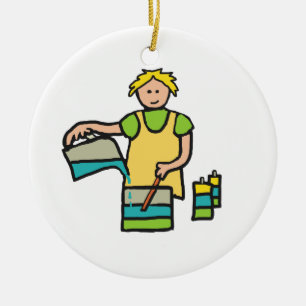 Kerze Keramik Ornament