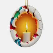 Kerze Keramik Ornament (Rechts)