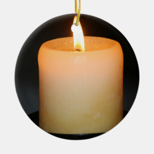 Kerze Keramikornament (Vorne)