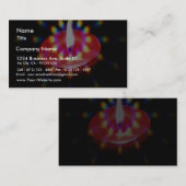 Kerze mit besonderen Leuchten Visitenkarte (Vorne/Hinten)