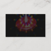 Kerze mit besonderen Leuchten Visitenkarte (Rückseite)