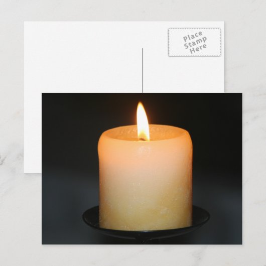 Kerze Postkarte (Vorne/Hinten)