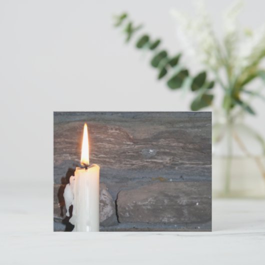 Kerze Postkarte (Stehend Vorderseite)