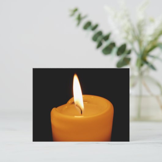 Kerze Postkarte (Stehend Vorderseite)