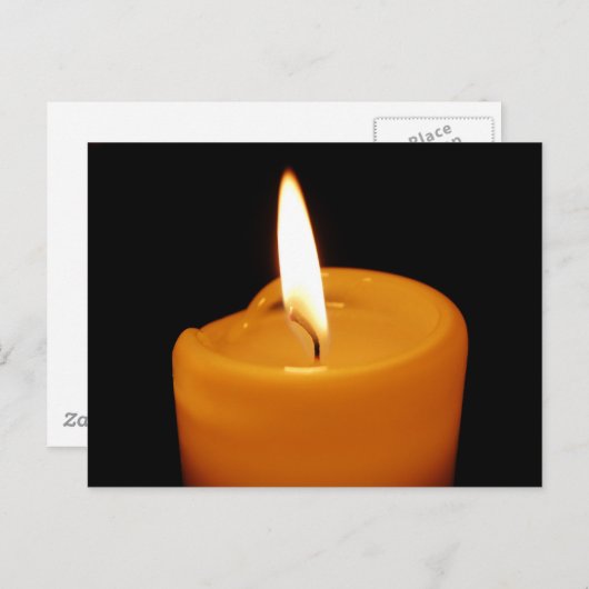 Kerze Postkarte (Vorne/Hinten)