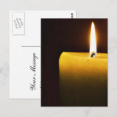 Kerze Postkarte (Vorne/Hinten)