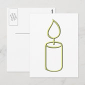Kerze Postkarte (Vorne/Hinten)