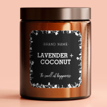 Kerze | Seife | Honig Product Label Square Sticker