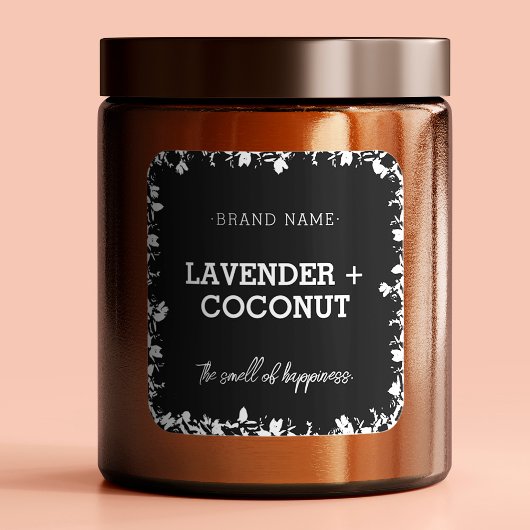 Kerze | Seife | Honig Product Label Square Sticker