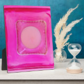 Kerze, süß rosa Liebe Kerzenlicht Fotoplatte (Seite)