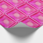 Kerze, süß rosa Liebe Kerzenlicht Geschenkpapier (Ecke)